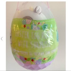 Ronnie the cow Squishmallow in Easter egg with surprise Easter egg inside